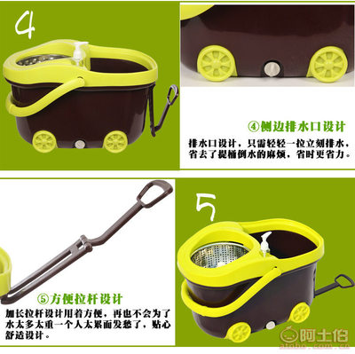 廣州美耐2014新上市跑車款旋轉(zhuǎn)鋼籃好神拖把 工廠現(xiàn)貨批發(fā)，引領(lǐng)清潔新潮流